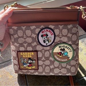 Disney Coach Mickey and Friends garden crossbody